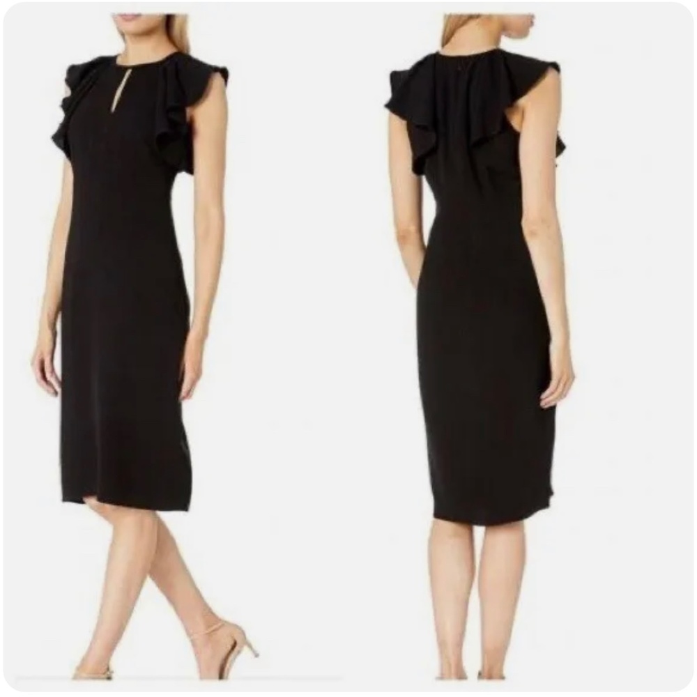 SHOSHANNA Black Party Cocktail Dress NICE!!! Sz 2